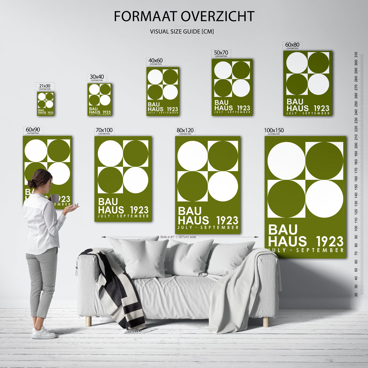 Cirkel en vierkant Poster