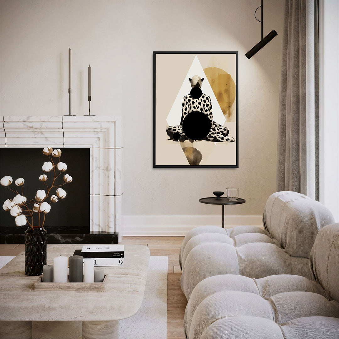 Geometrische dierenfiguur Kunstwerk