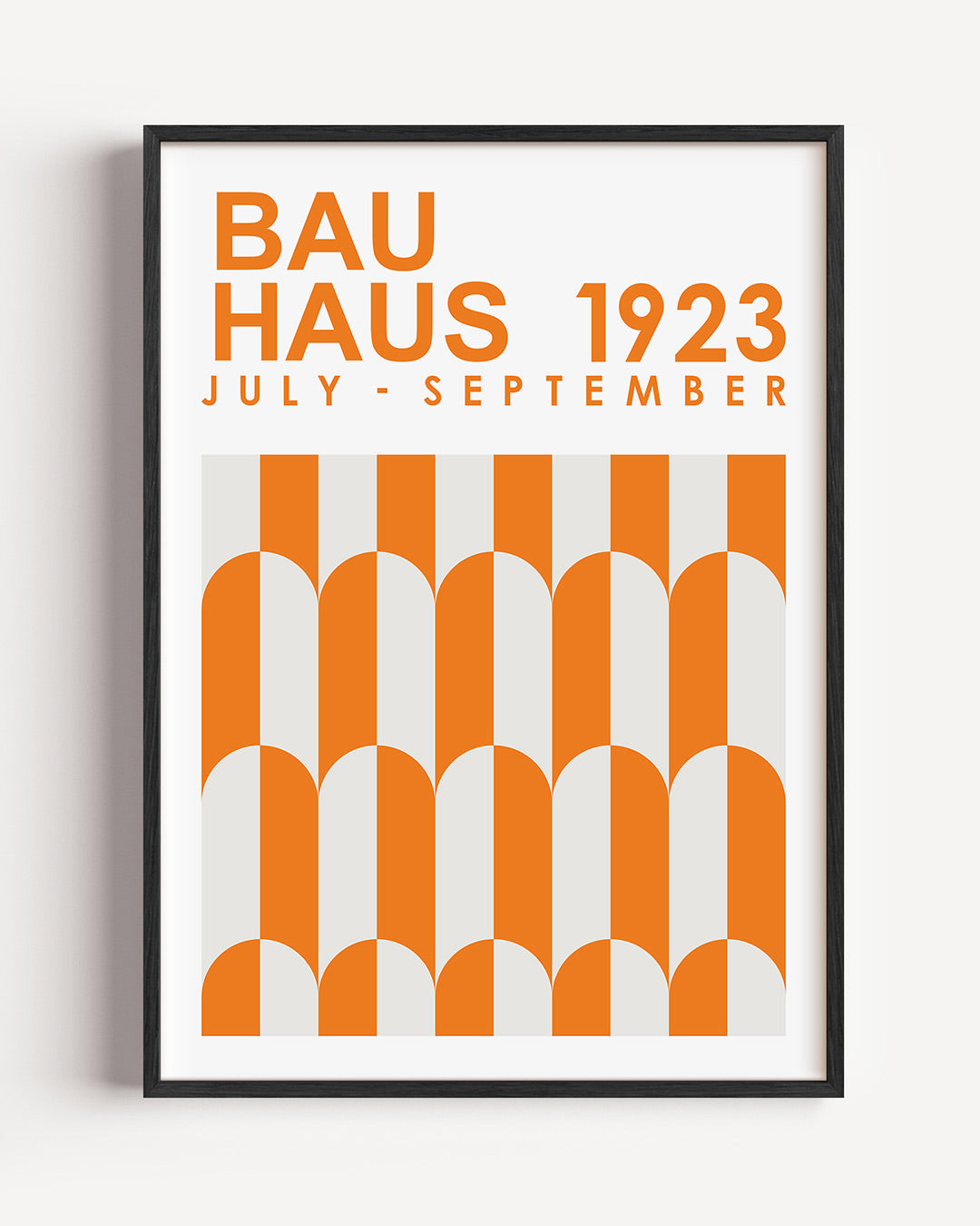 Oranje boogpatronen Poster