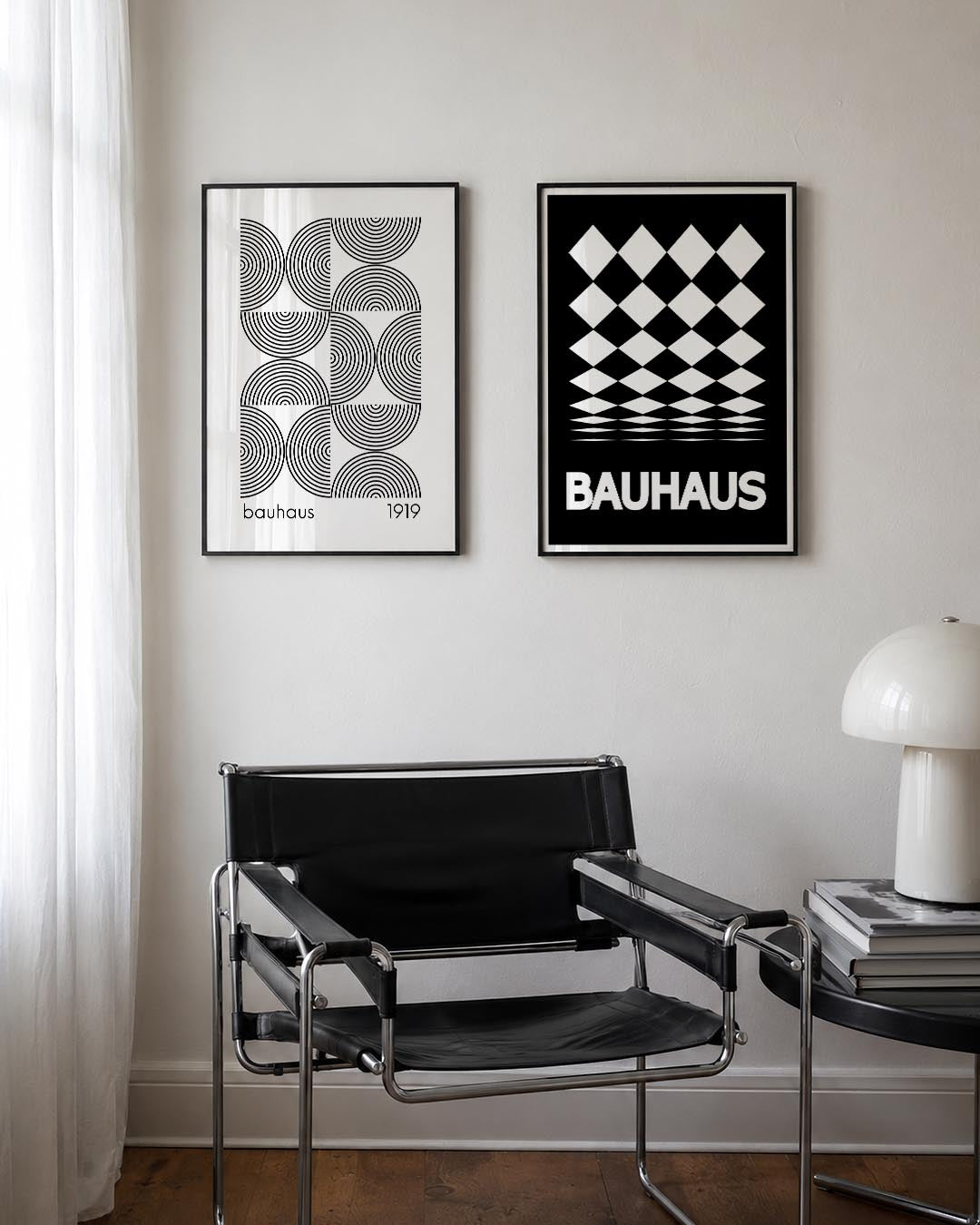 Cirkelritme en lijnen Posterset