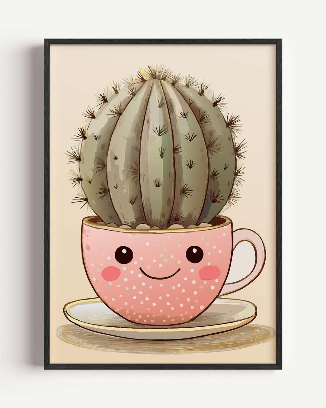 Schattige Cactus Kopje Poster