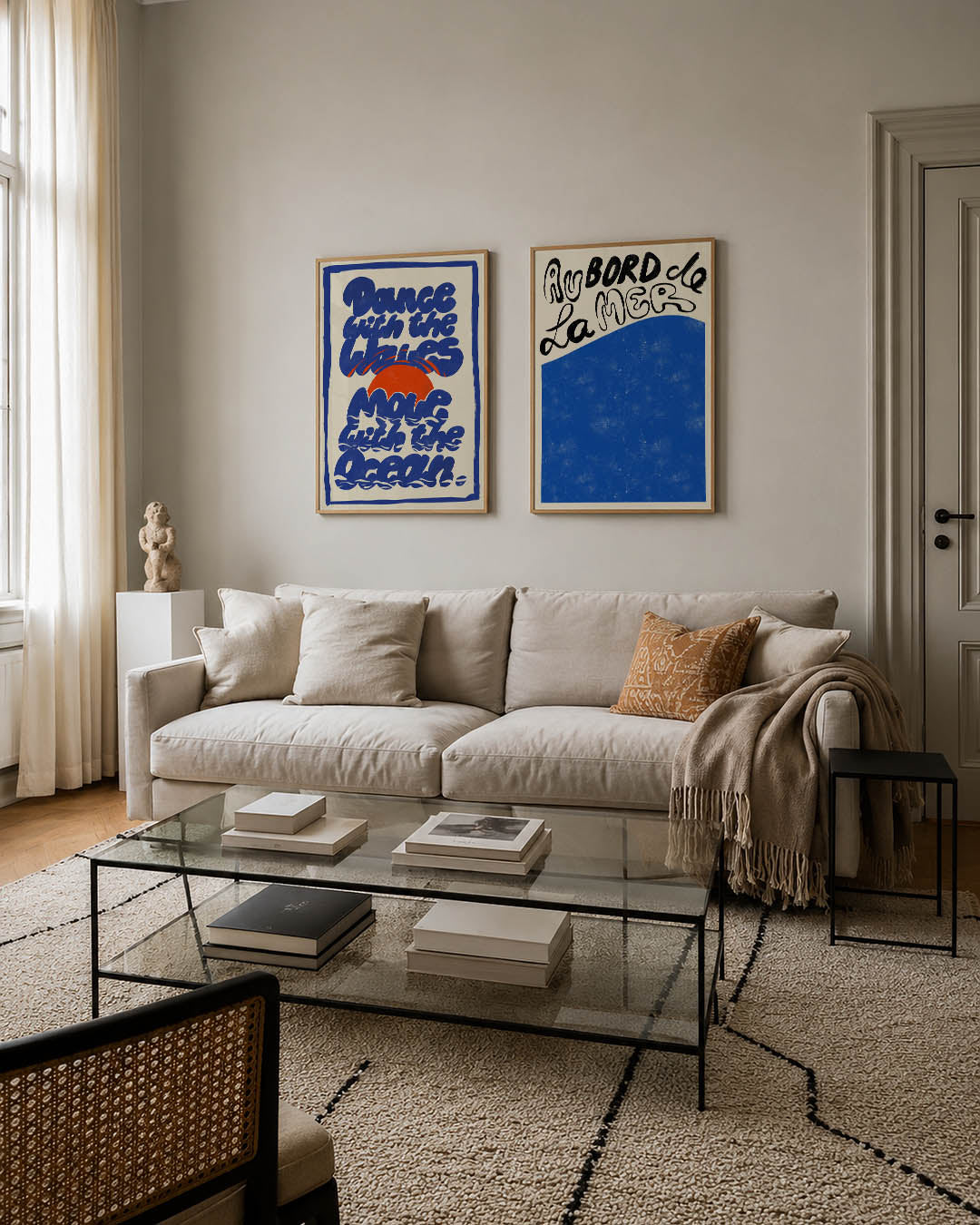 Golvend lijnenspel Posterset