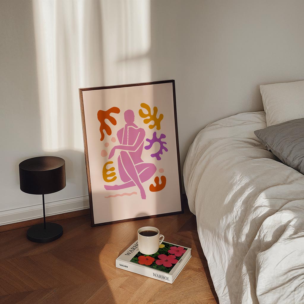 Abstracte Vrouwelijke Kunstposter