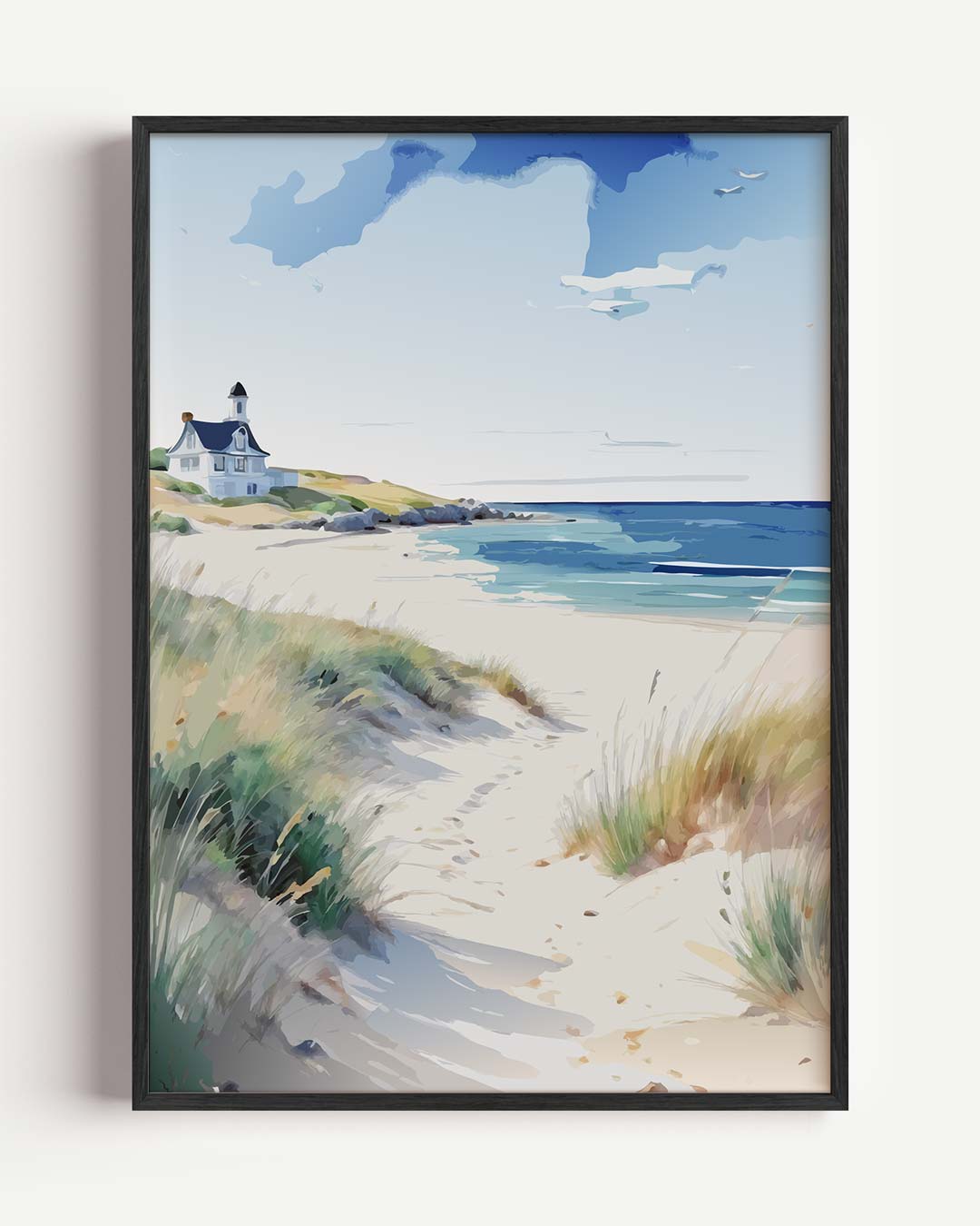 Rustgevende Stranddag Poster