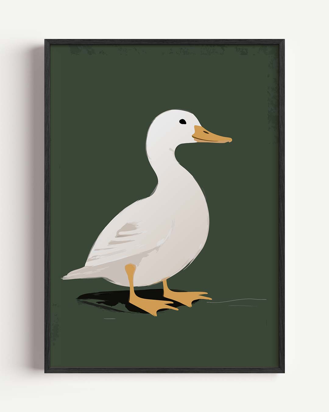 Elegante Eend Illustratie Poster