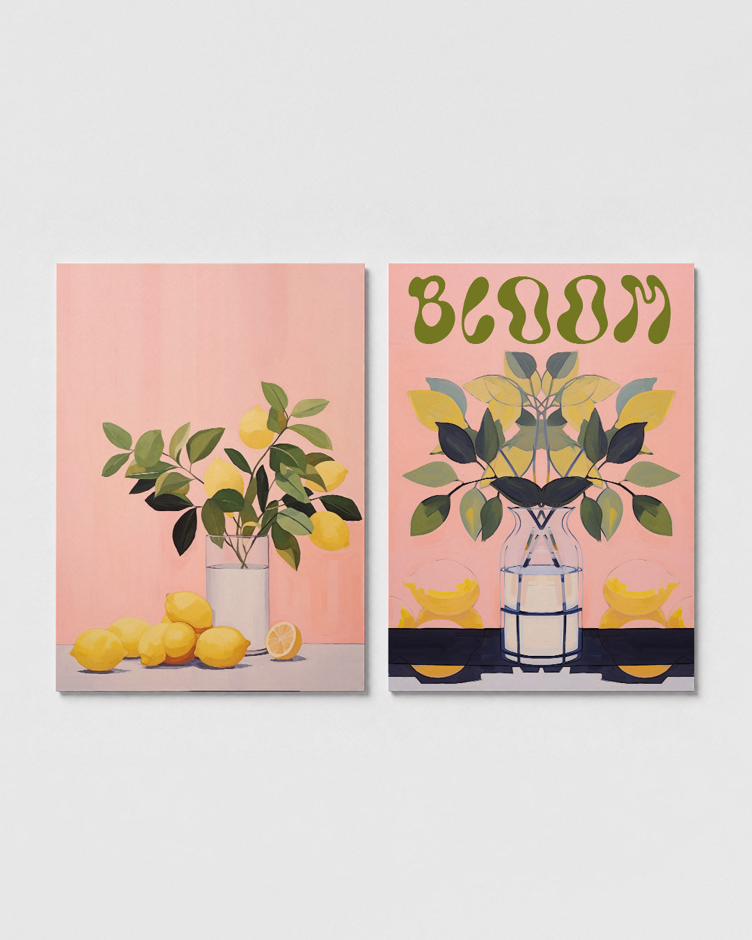 Citroen en blad Posterset
