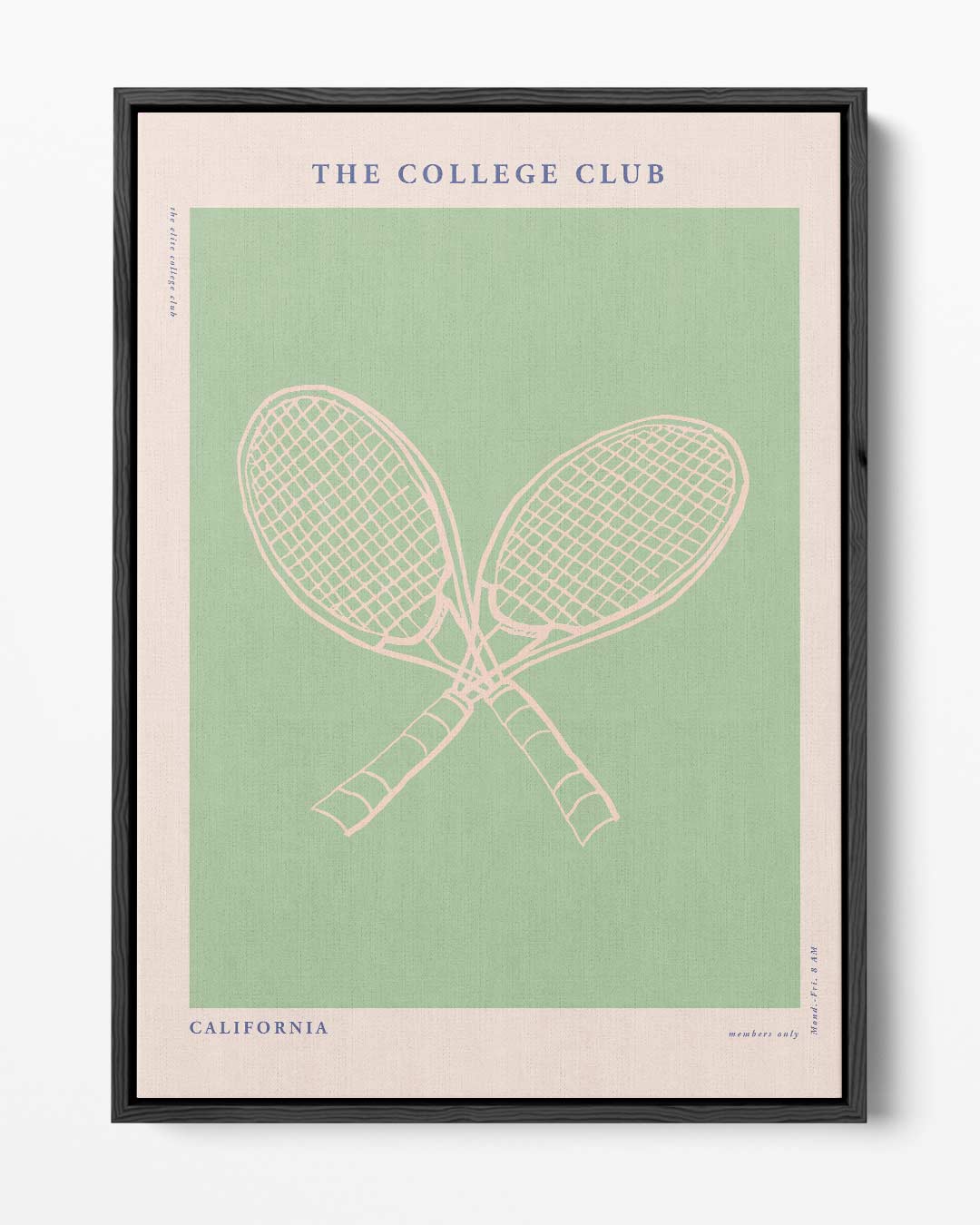 Tennis Elegantie Poster