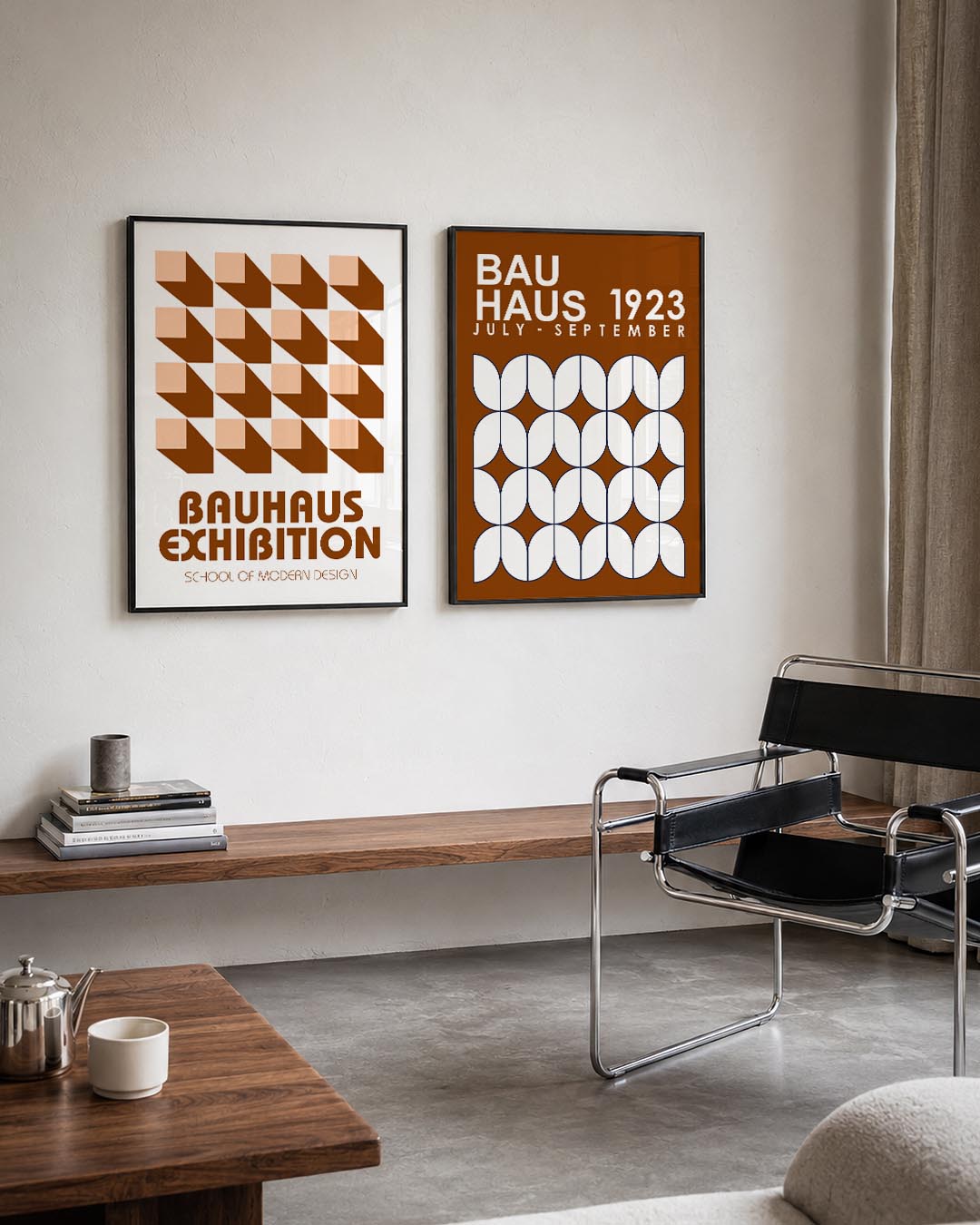 Vorm en schaduw Posterset