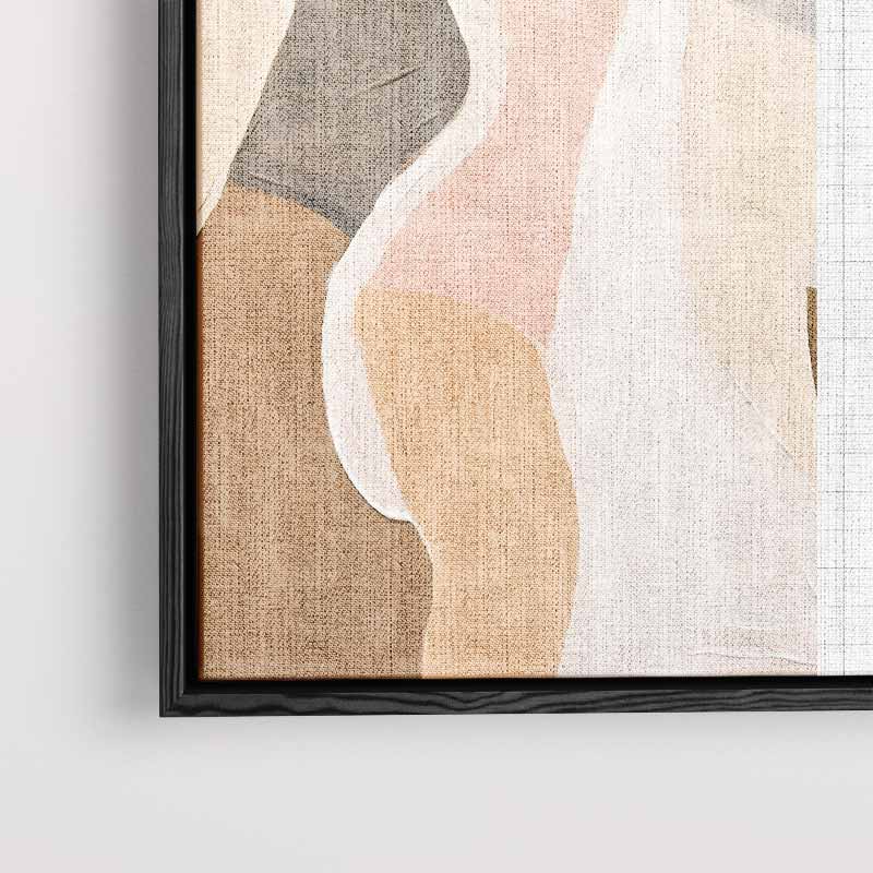 Abstracte Vormen in Zachte Tinten Kunstwerk-canvas-dibond-plexiglas-wanddecoratie-WallArtistic