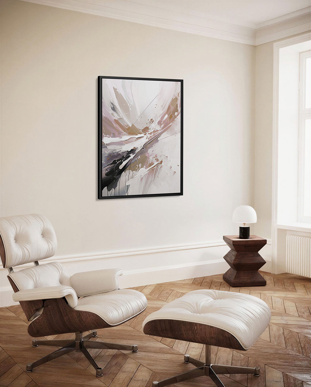 Dynamische kleurenexplosie Kunstwerk