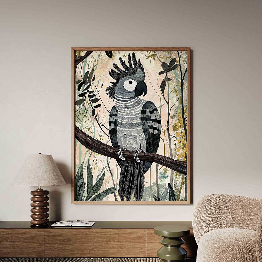 Papegaai op tak Poster