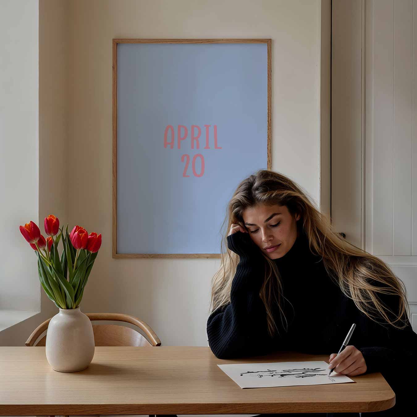 Stijlvolle April Poster