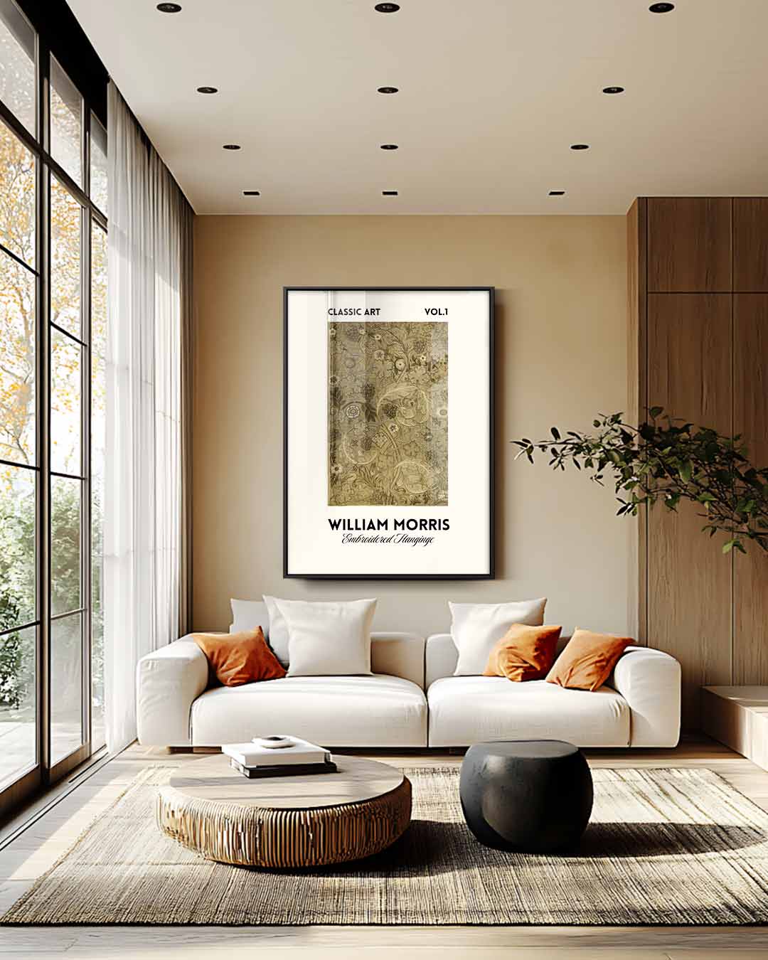 William Morris Geborduurde Wanddecoratie Kunstwerk-canvas-dibond-plexiglas-wanddecoratie-WallArtistic