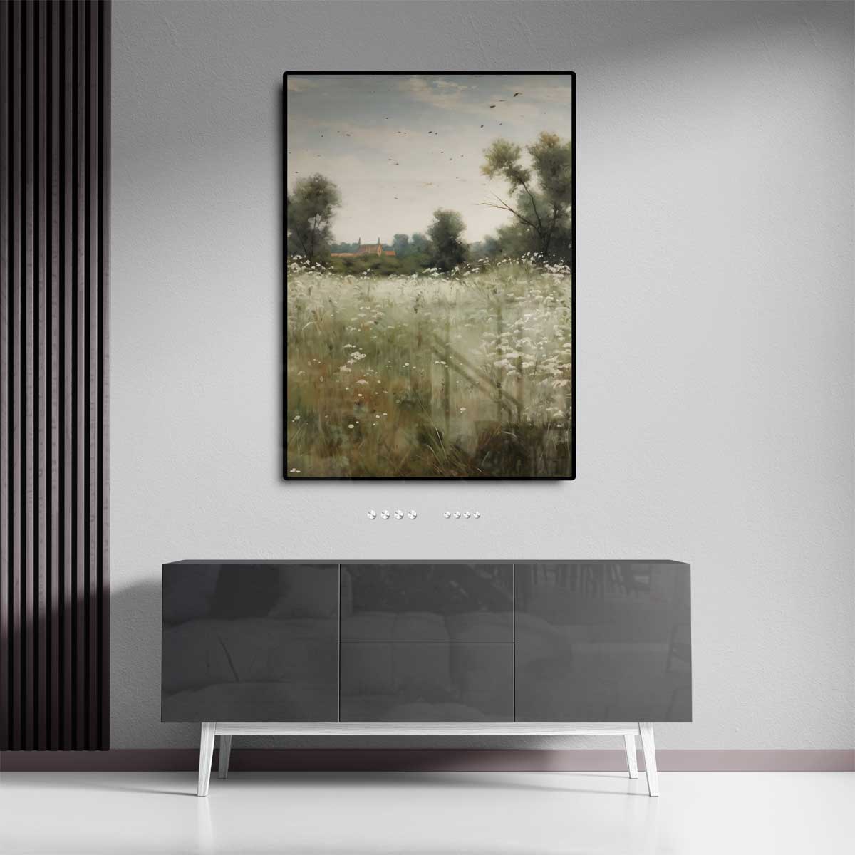 Zomers Weidelandschap Kunstwerk-canvas-dibond-plexiglas-wanddecoratie-WallArtistic