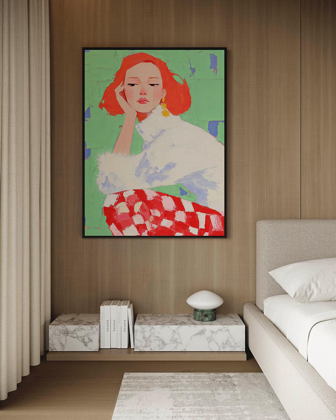 Vrouwelijk portret Kunstwerk