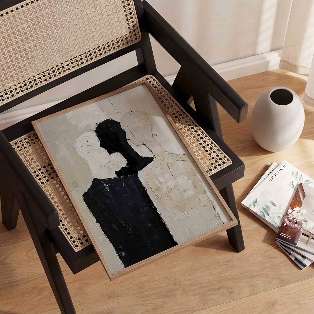 Drie silhouetten Poster
