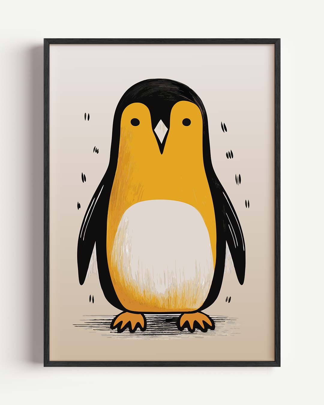 Schattige Pinguïn Illustratie Poster