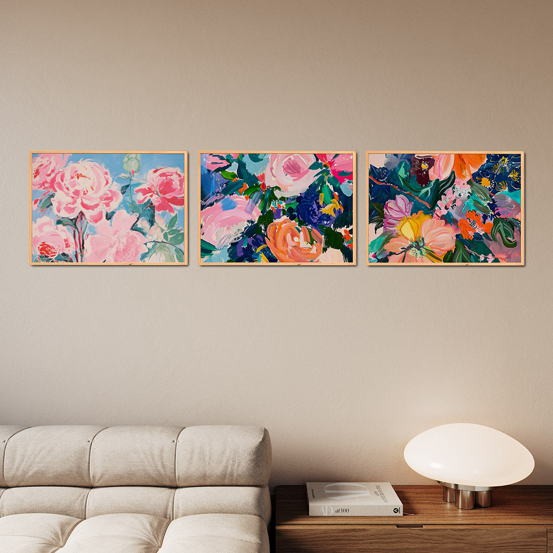 Bloemrijke kleurenpracht Posterset