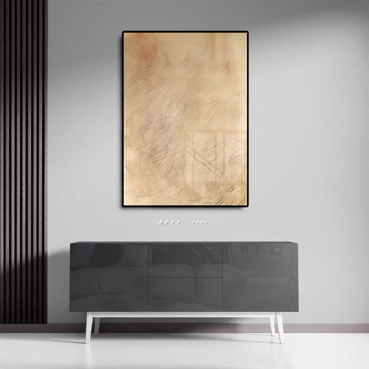 Vervlochten Lijnen Chaos Kunstwerk-canvas-dibond-plexiglas-wanddecoratie-WallArtistic