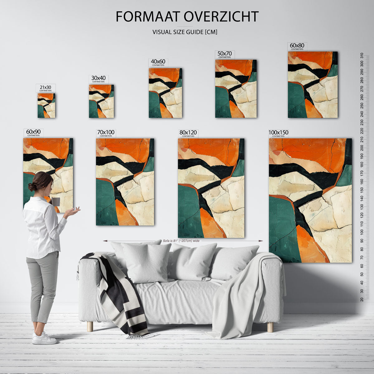 Abstracte vormen Poster