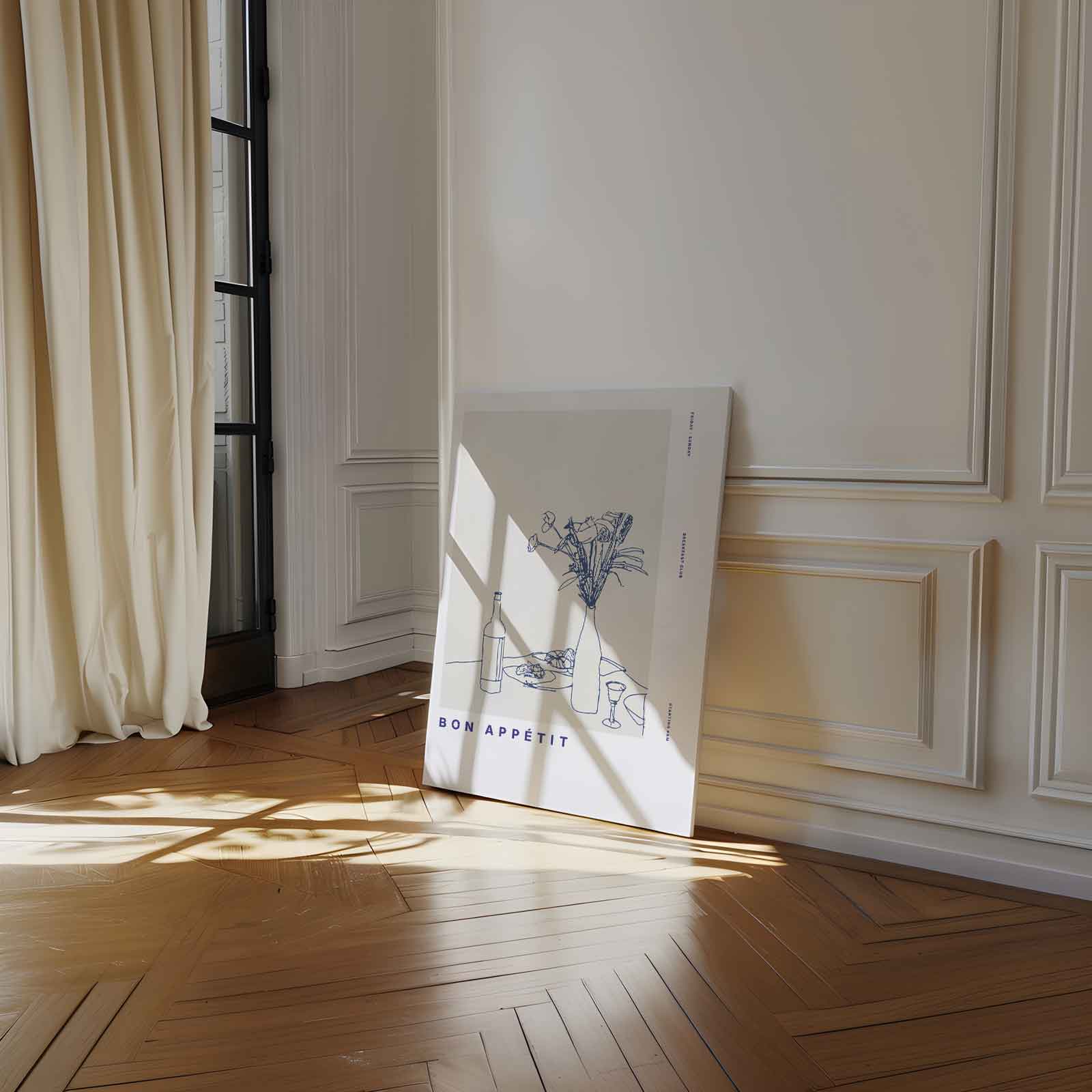 Bon Appétit Tafelkunst Kunstwerk-canvas-dibond-plexiglas-wanddecoratie-WallArtistic