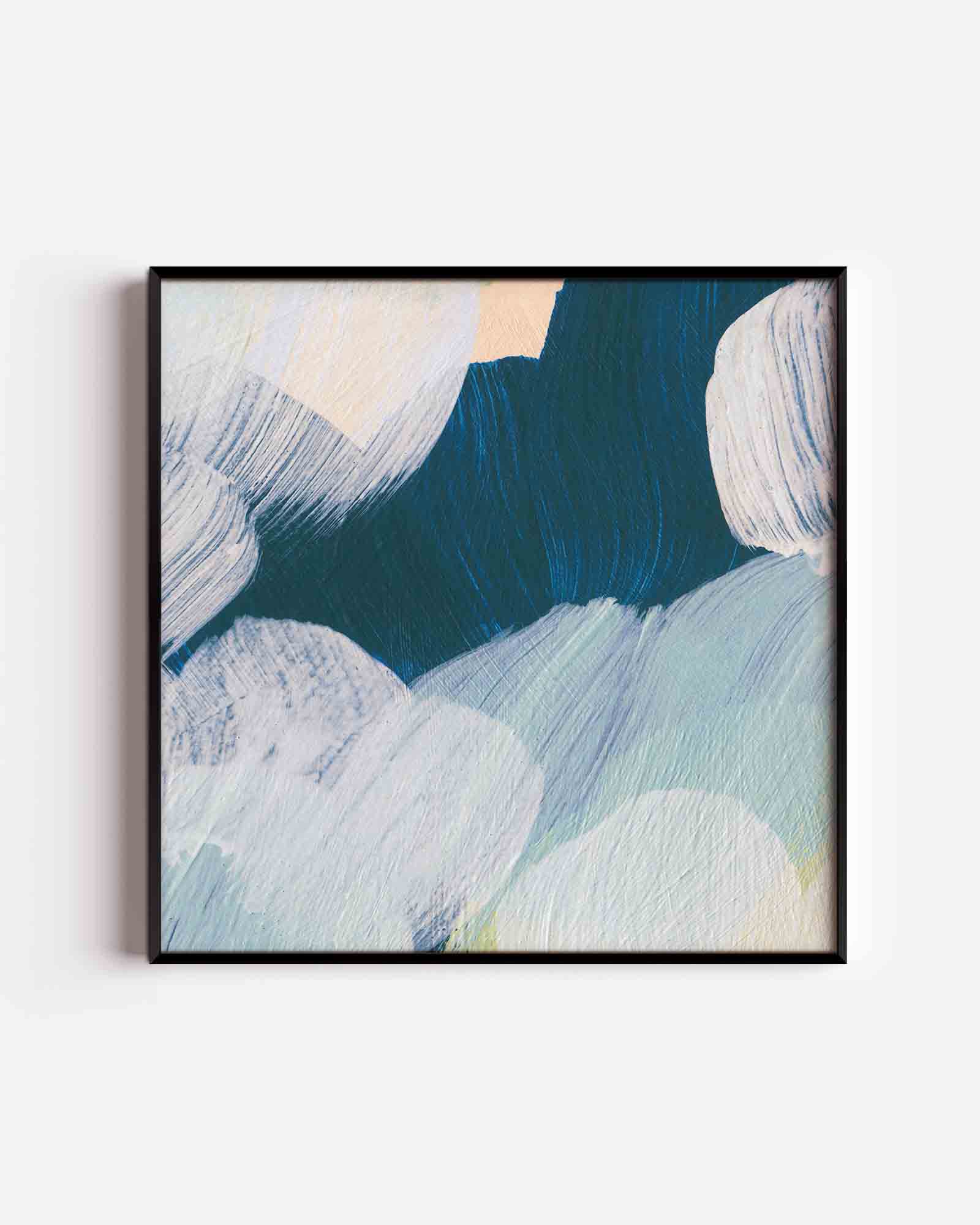Abstracte penseelstreken Poster