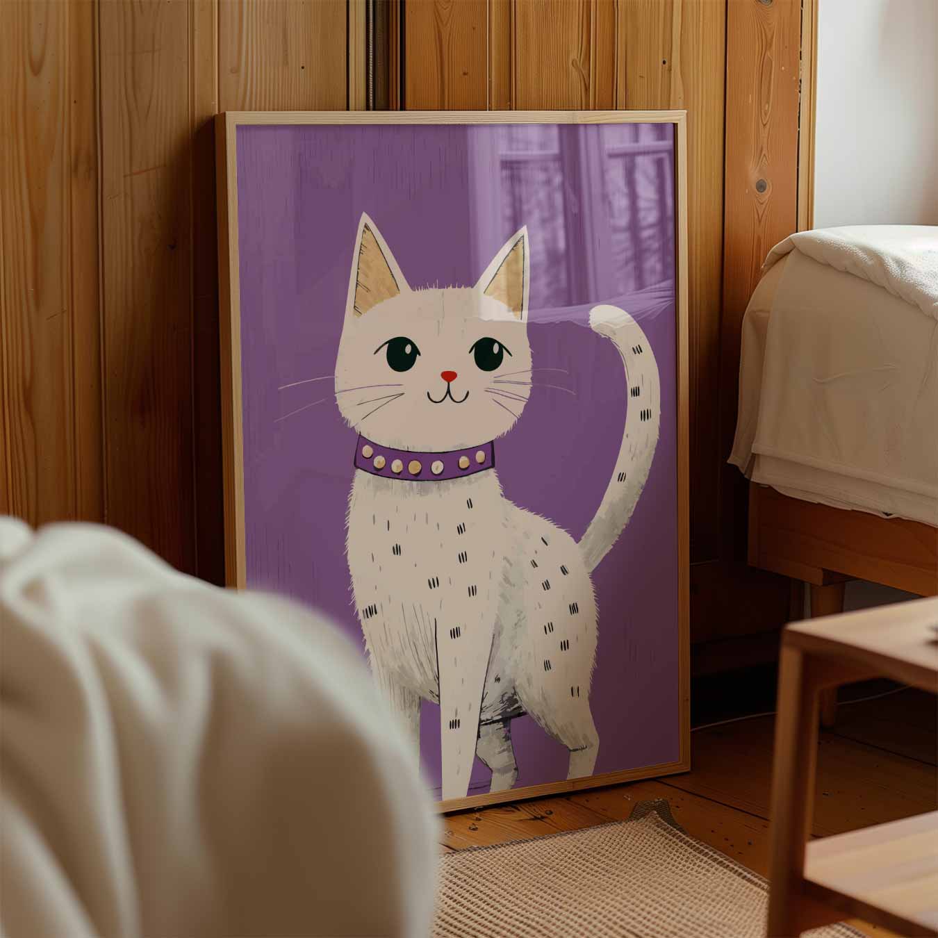 Lieve Kat Poster voor Dierenliefhebbers Poster