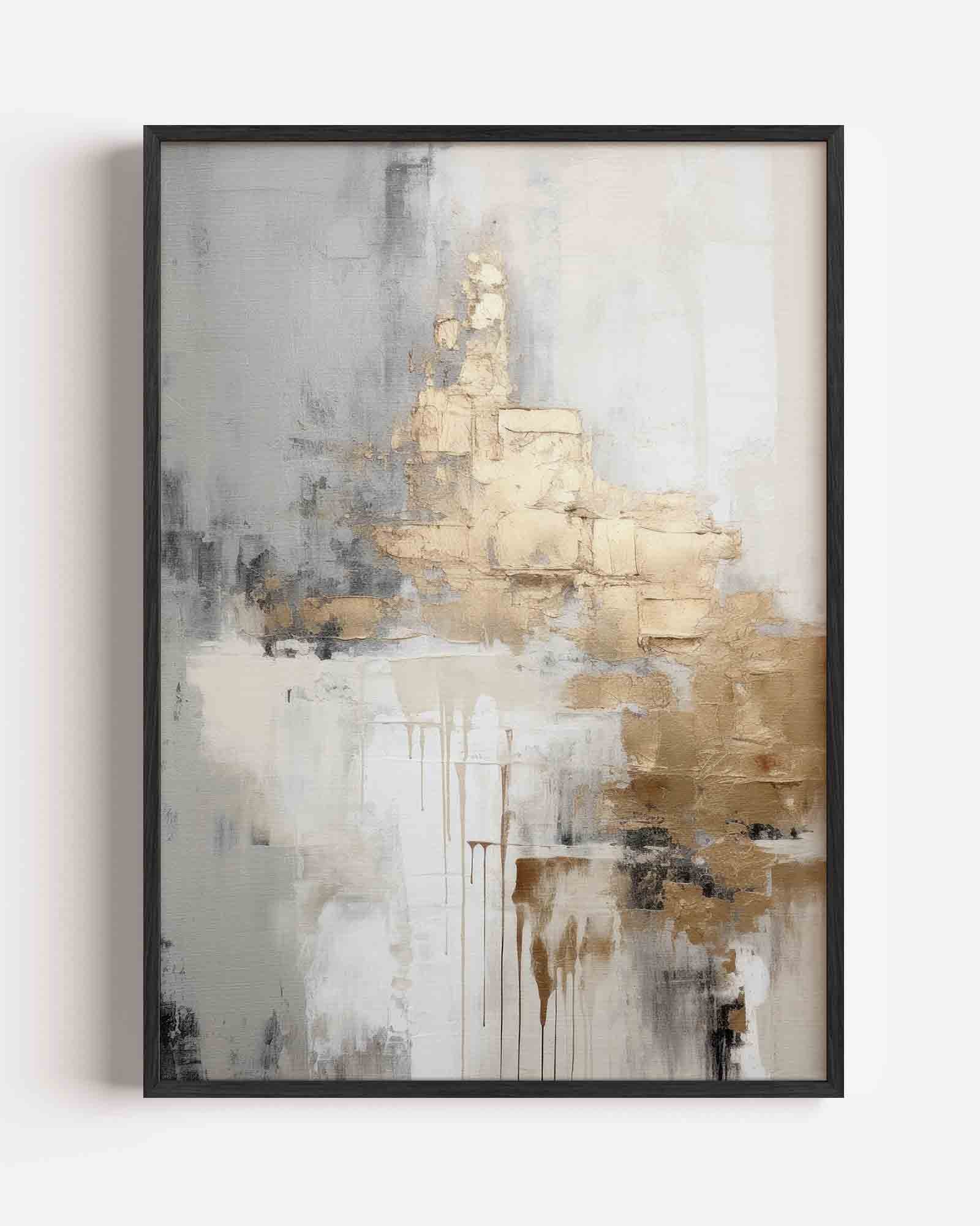 Abstracte gouden textuur Poster