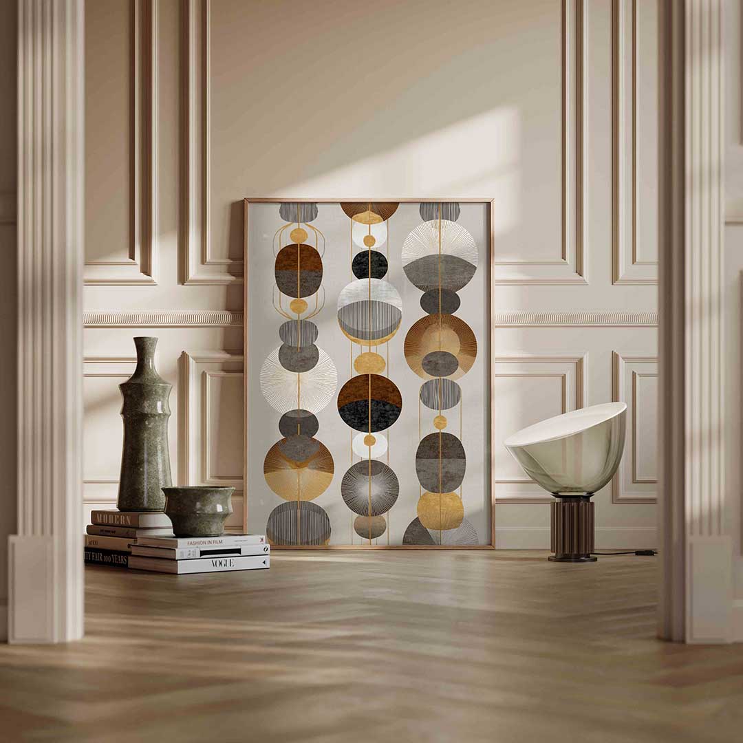 Abstracte cirkels Poster