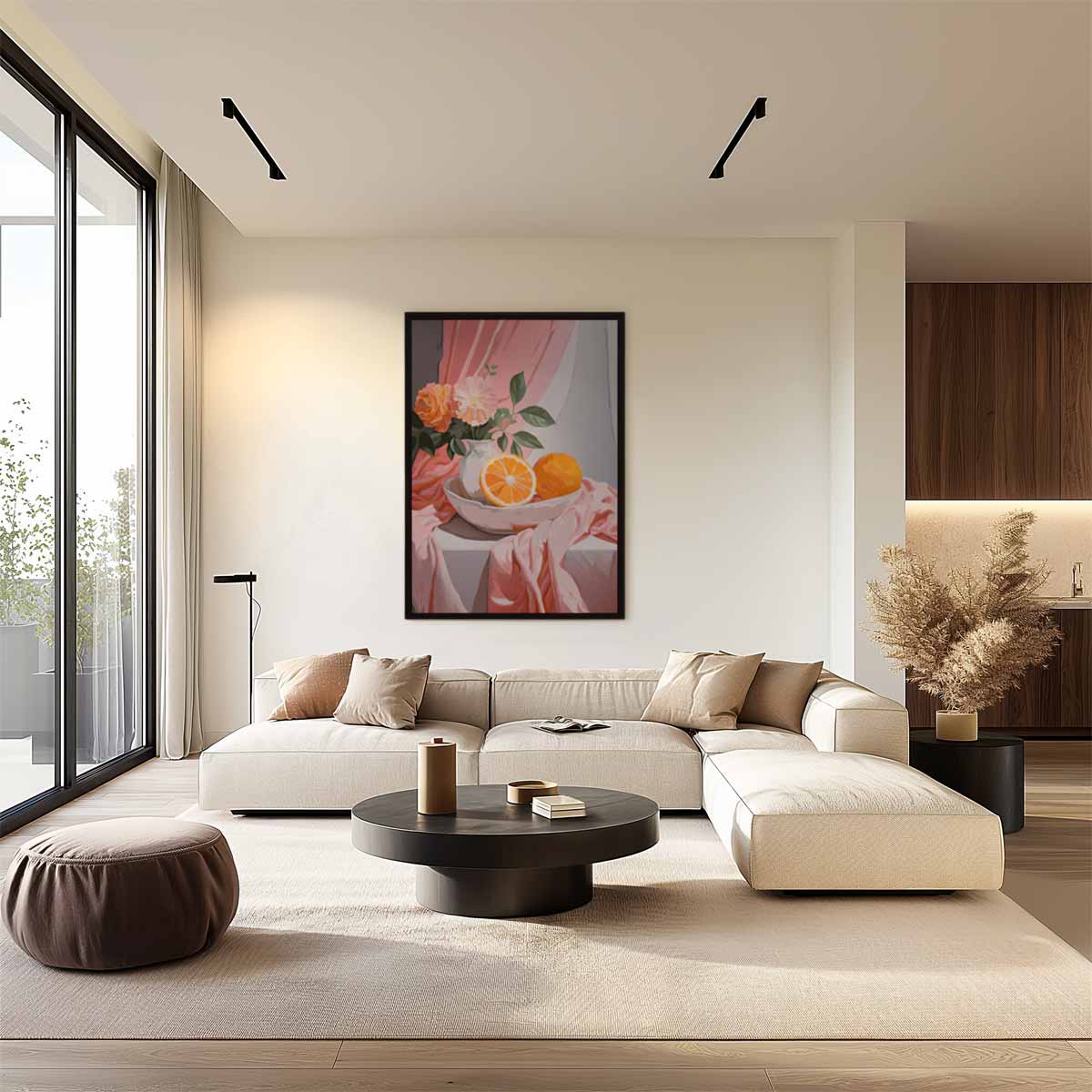 Sfeervolle Stilleven Met Citrus Kunstwerk-canvas-dibond-plexiglas-wanddecoratie-WallArtistic