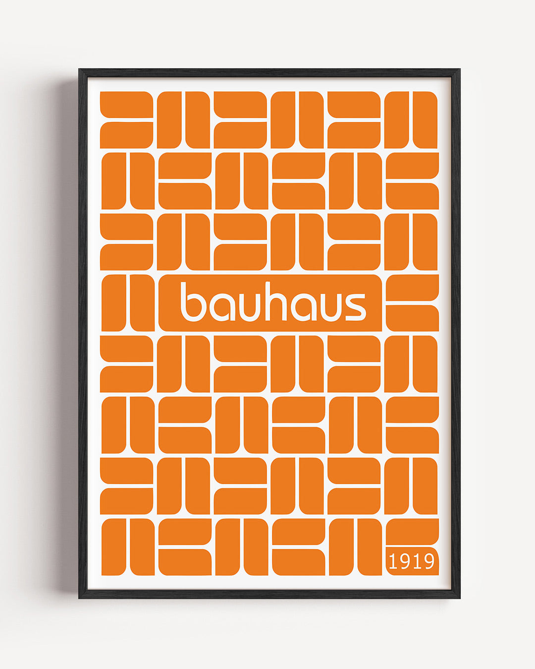Oranje patroonritme Poster