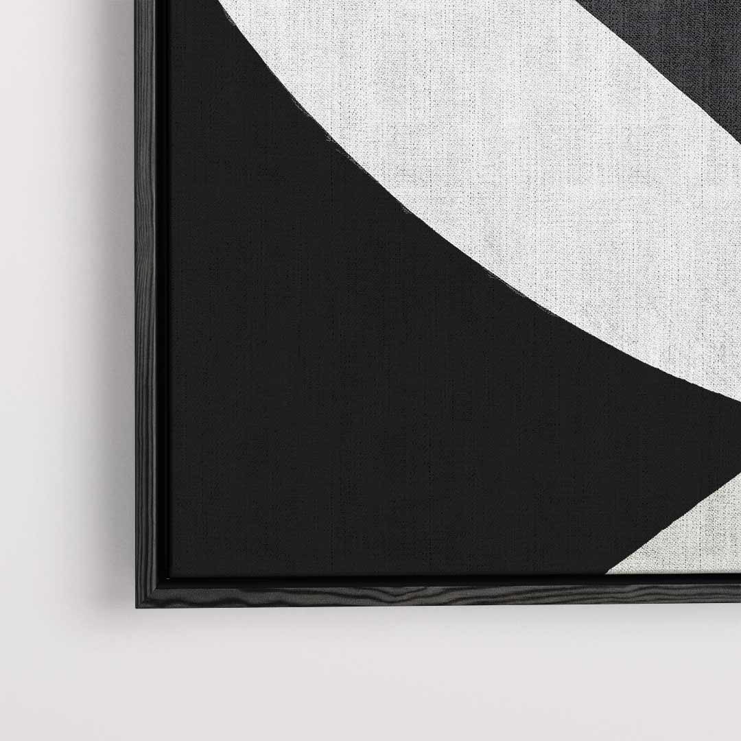 Elegantie in Zwart en Wit Kunstwerk-canvas-dibond-plexiglas-wanddecoratie-WallArtistic
