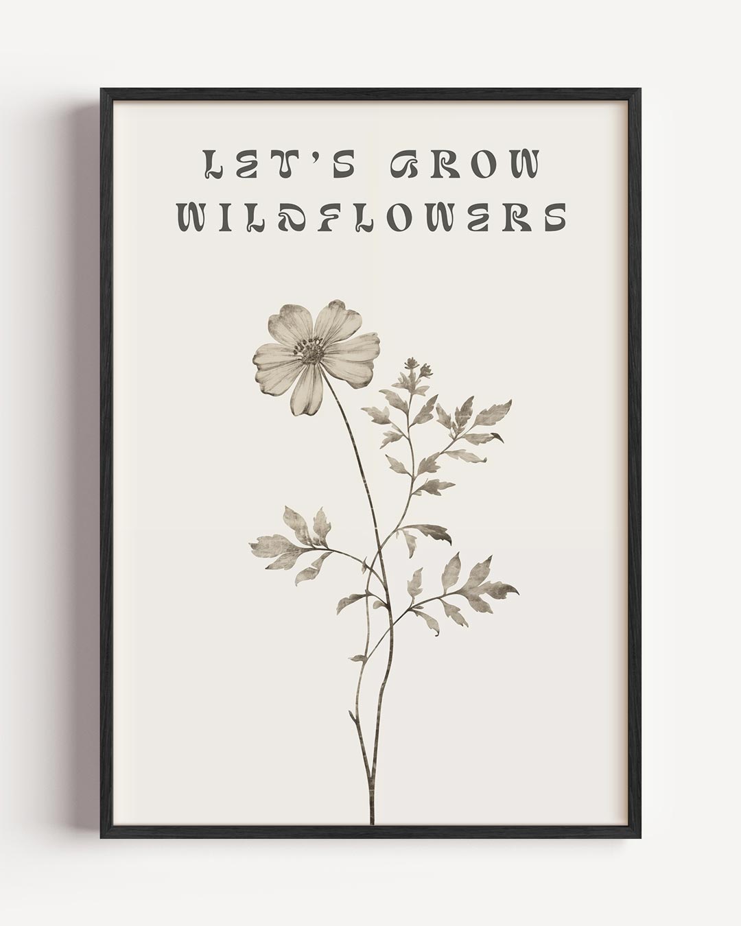 Let's Grow Wildflowers Poster-WallArtistic