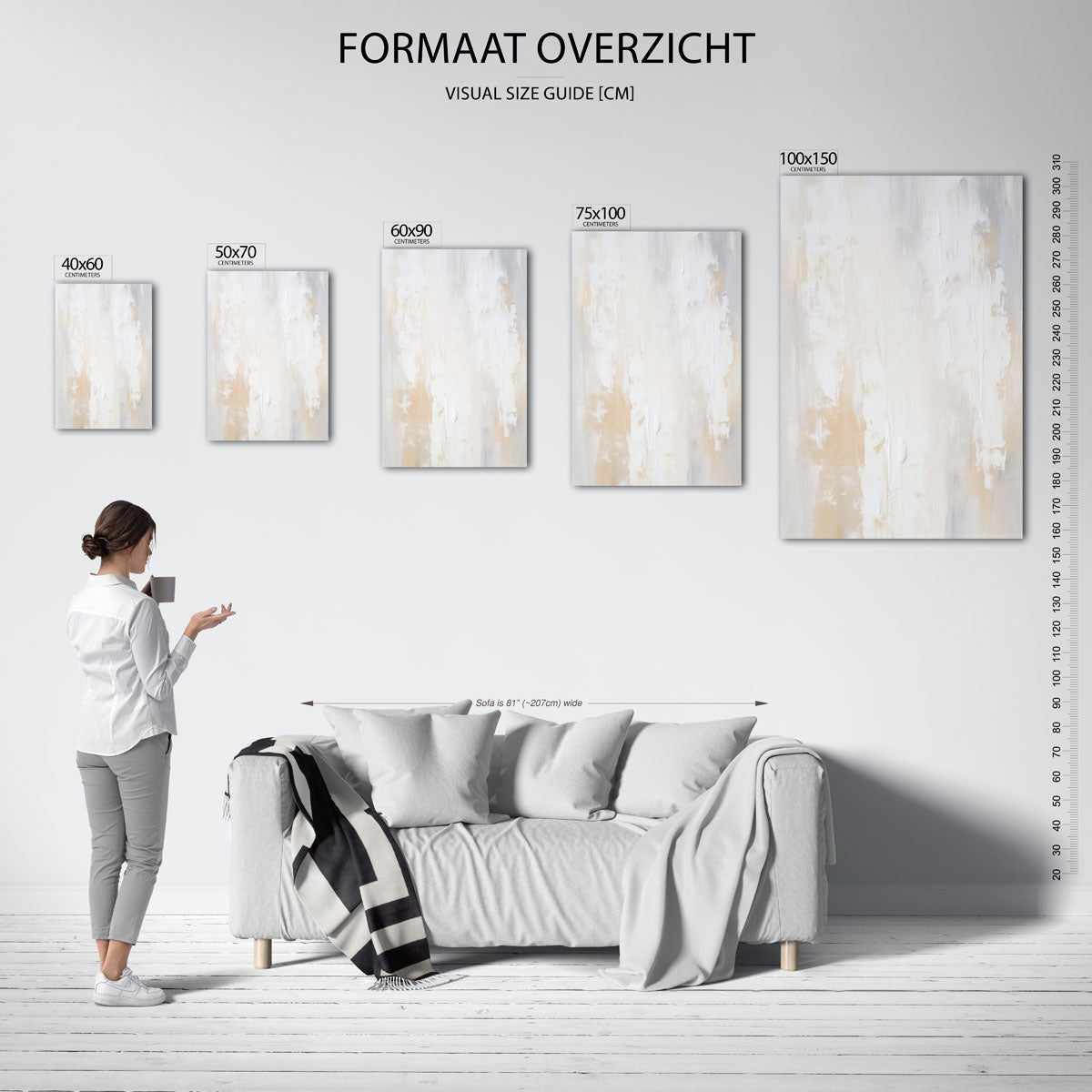 Zachte texturen Kunstwerk