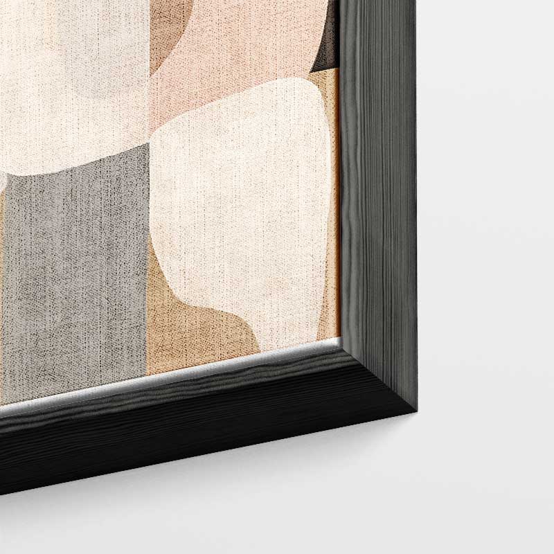 Warm Elegantie Abstract Schilderij Kunstwerk-canvas-dibond-plexiglas-wanddecoratie-WallArtistic