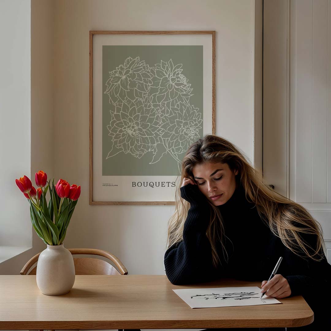 Elegante Bloemenposter-WallArtistic
