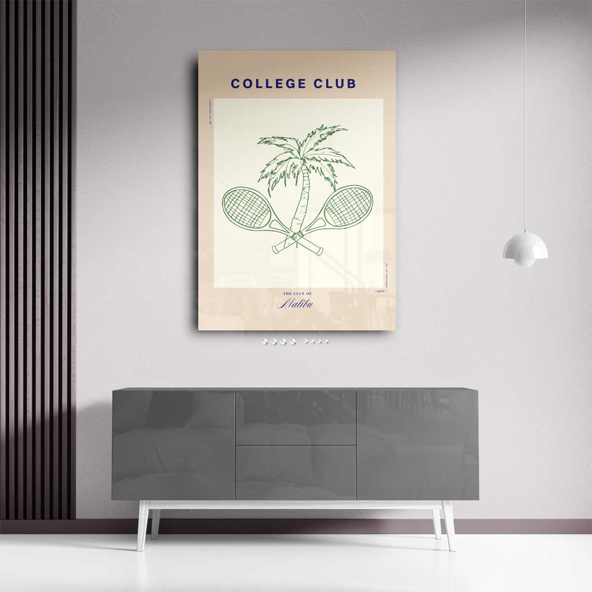 College Club Print Kunstwerk-canvas-dibond-plexiglas-wanddecoratie-WallArtistic