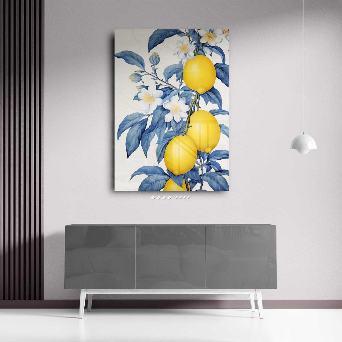 Frisse Citroen Bloesem Kunstwerk-canvas-dibond-plexiglas-wanddecoratie-WallArtistic