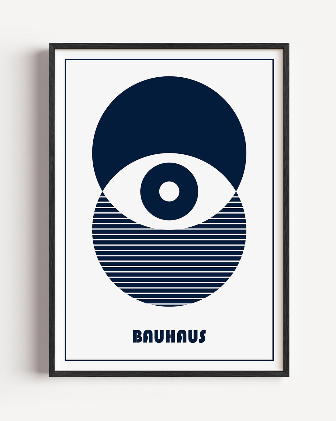 Cirkelpatroon en lijnen Poster