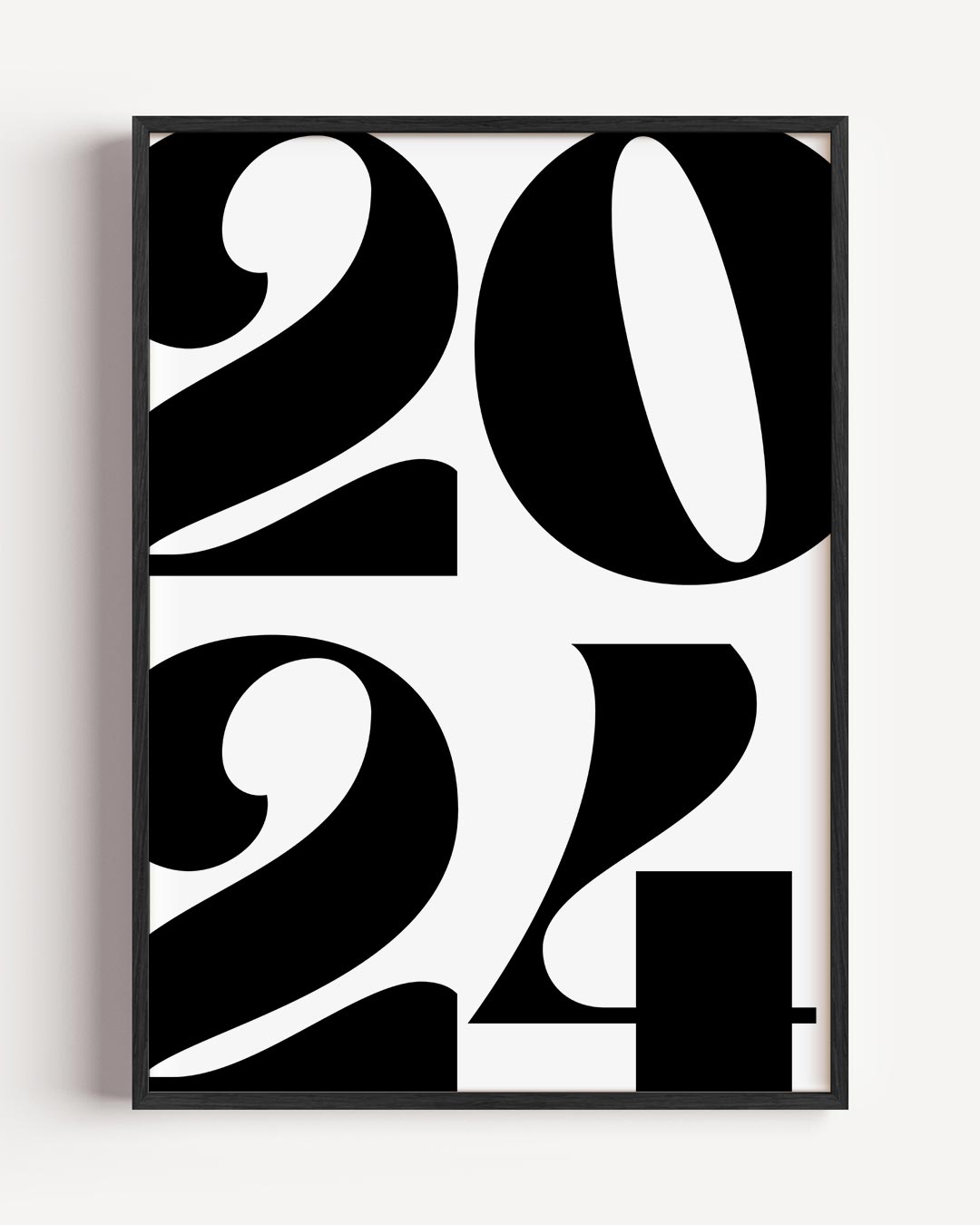 Stijlvolle 2024 Typografie Poster-WallArtistic