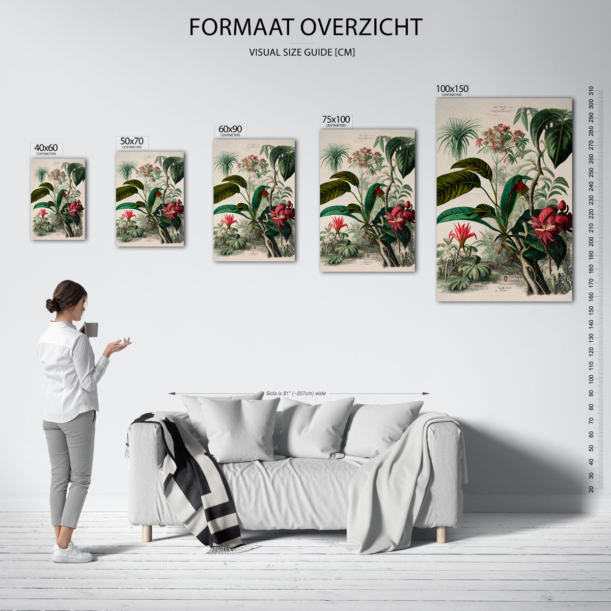 Botanische illustratie Kunstwerk
