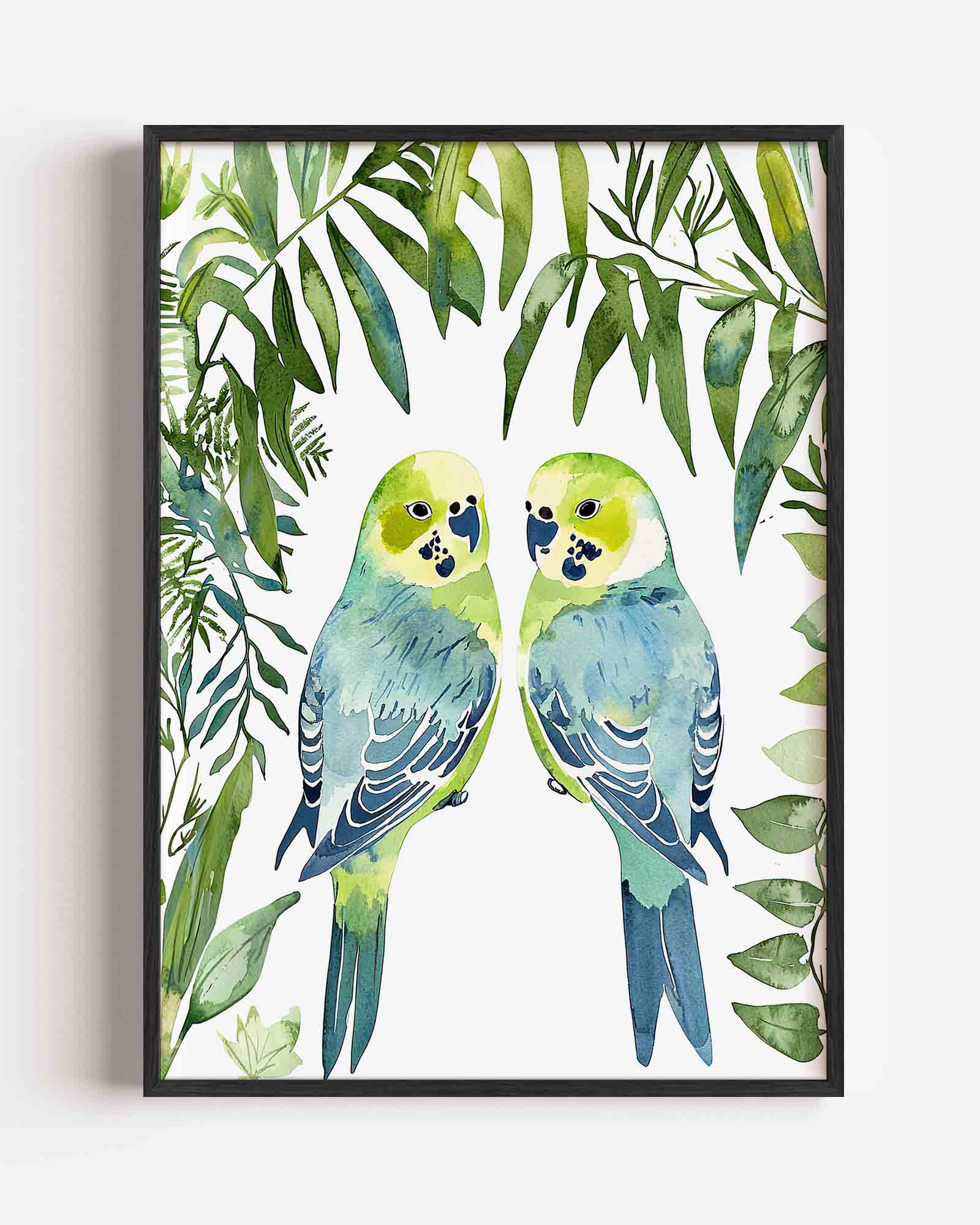 Twee parkieten Poster