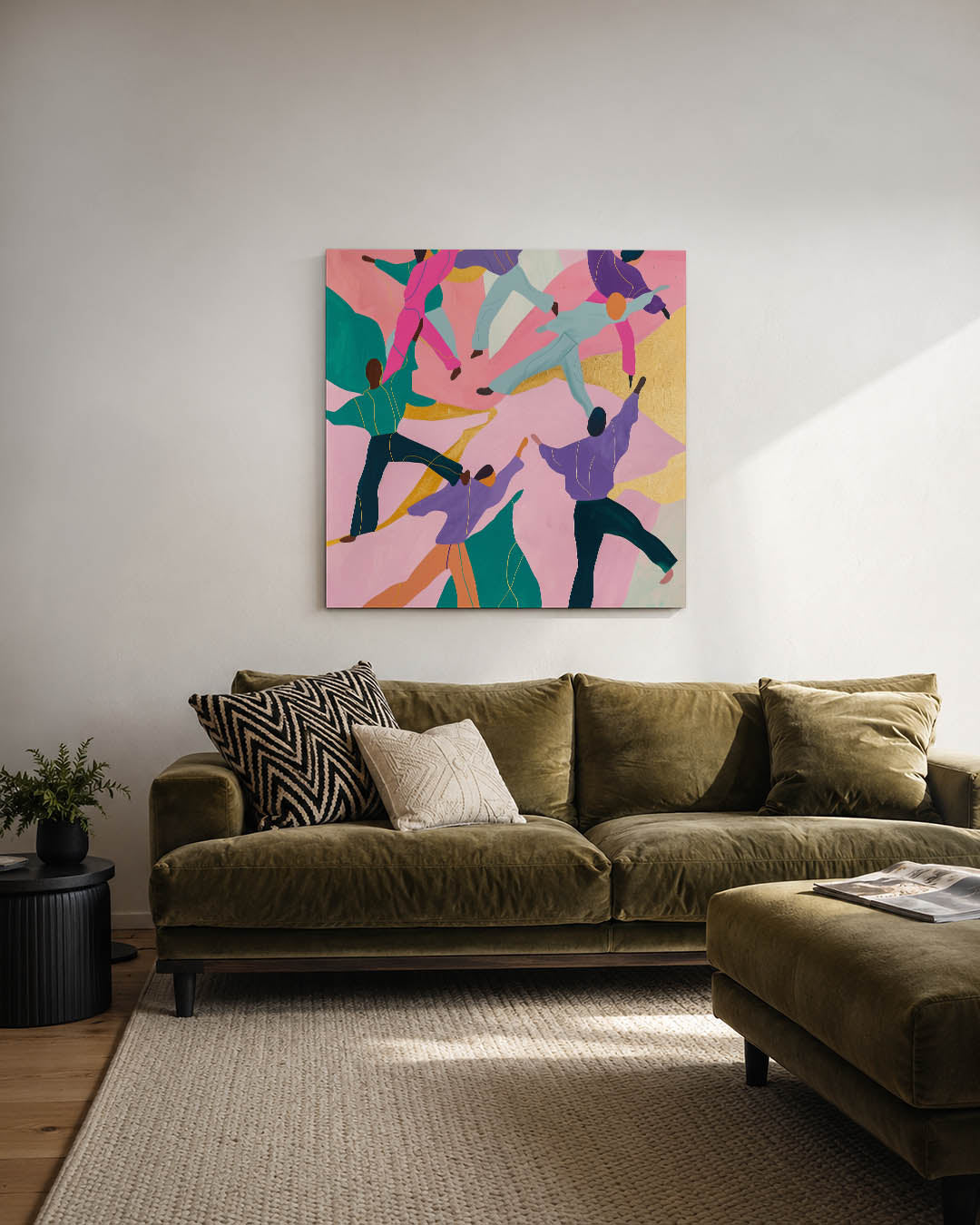 Dansende figuren Kunstwerk