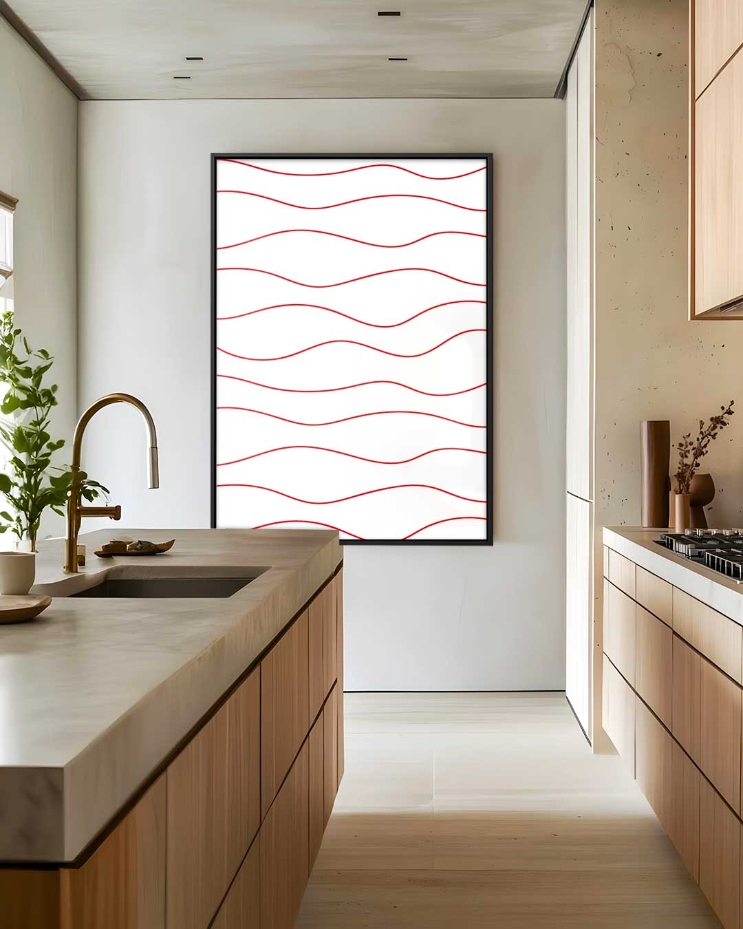 Golven van Rust Kunstwerk-canvas-dibond-plexiglas-wanddecoratie-WallArtistic