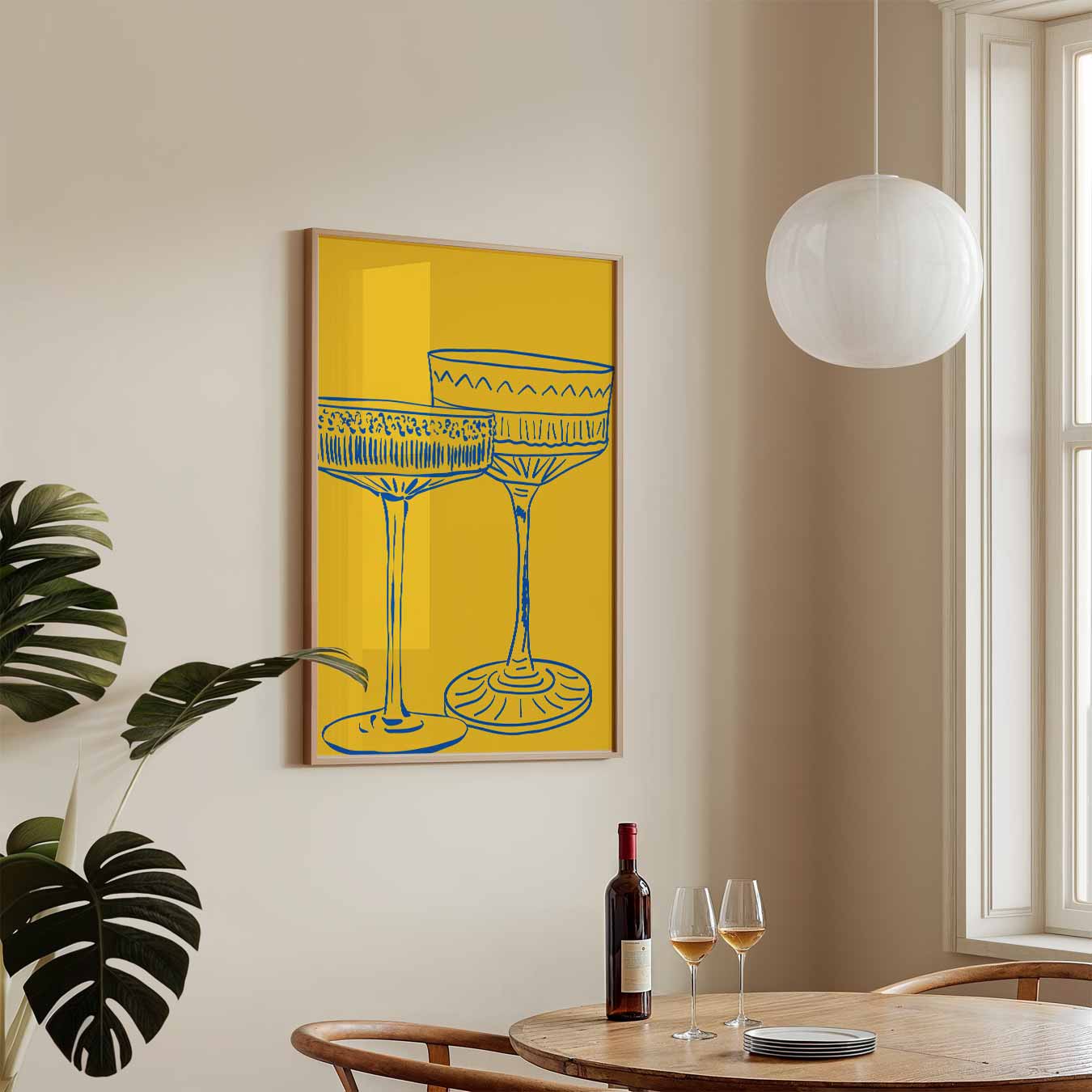 Stijlvolle Cocktailglazen Poster