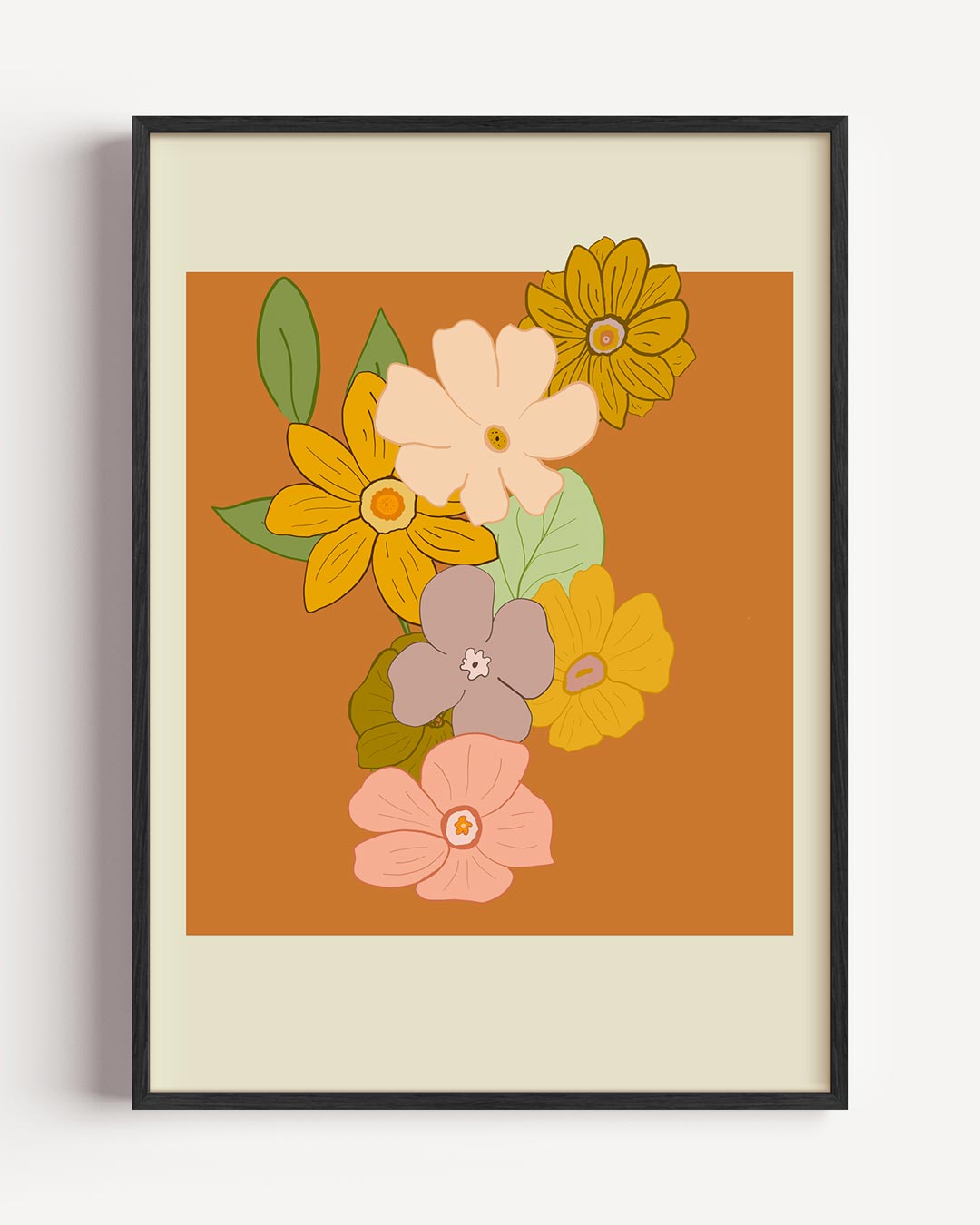 Bloemenpracht in Zachte Tinten Poster-WallArtistic
