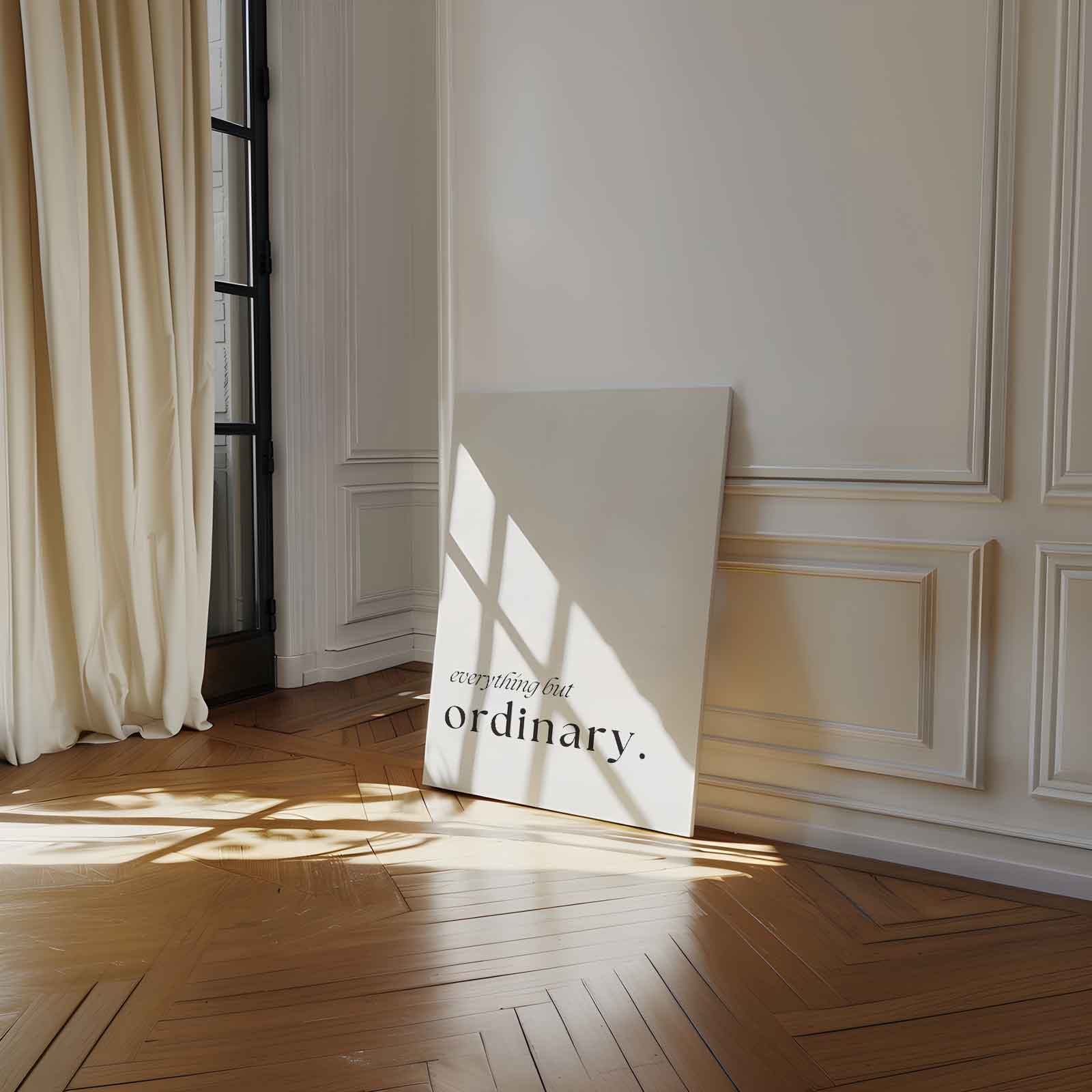 Allesbehalve Gewoon - Minimalistische Print Kunstwerk-canvas-dibond-plexiglas-wanddecoratie-WallArtistic