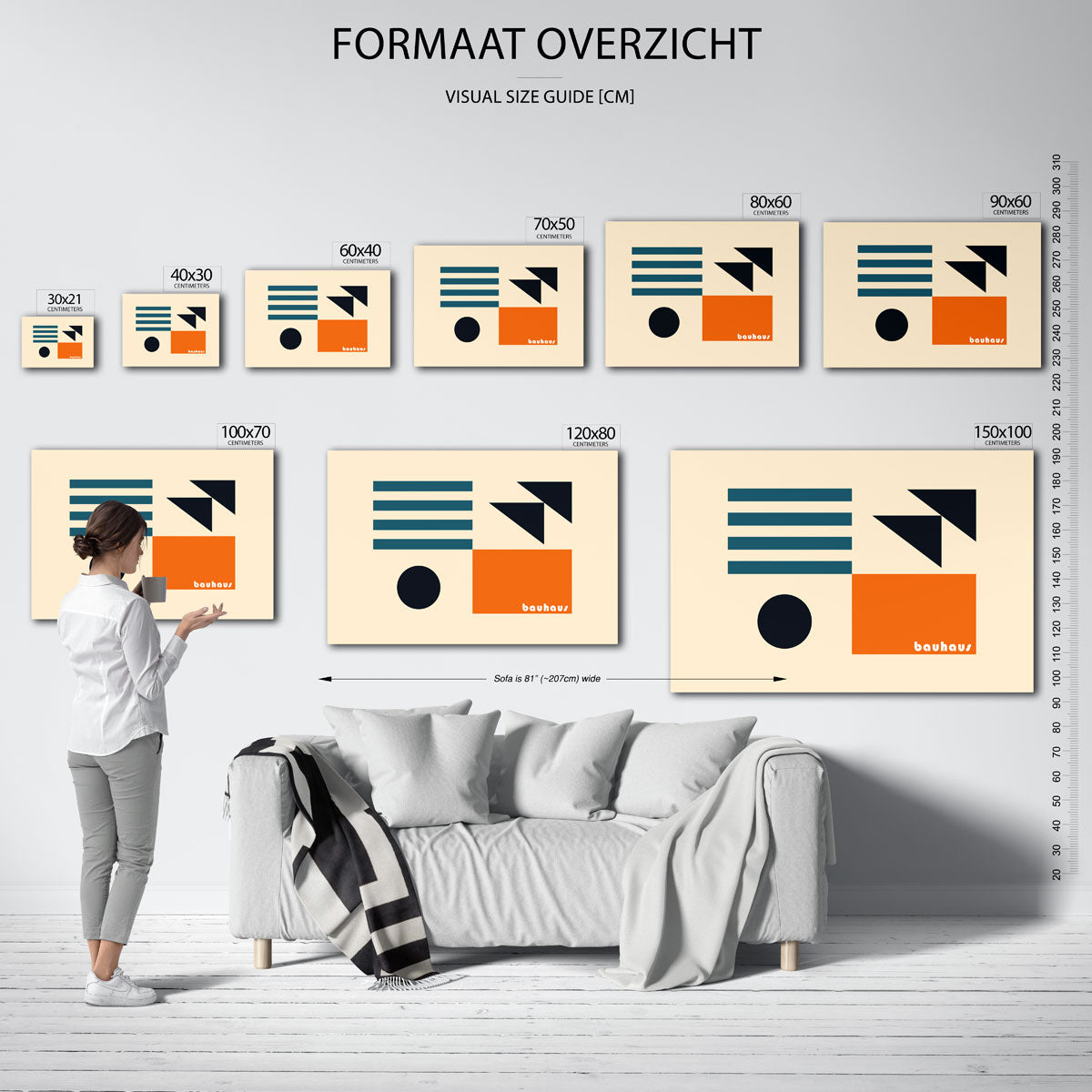 Vormen en vlaken Poster