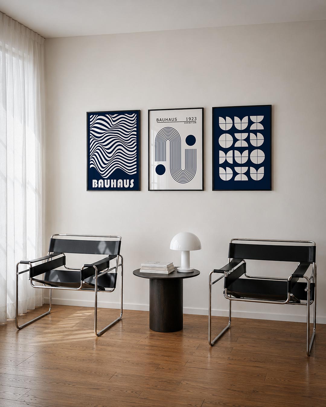 Golvend lijnenspel Posterset