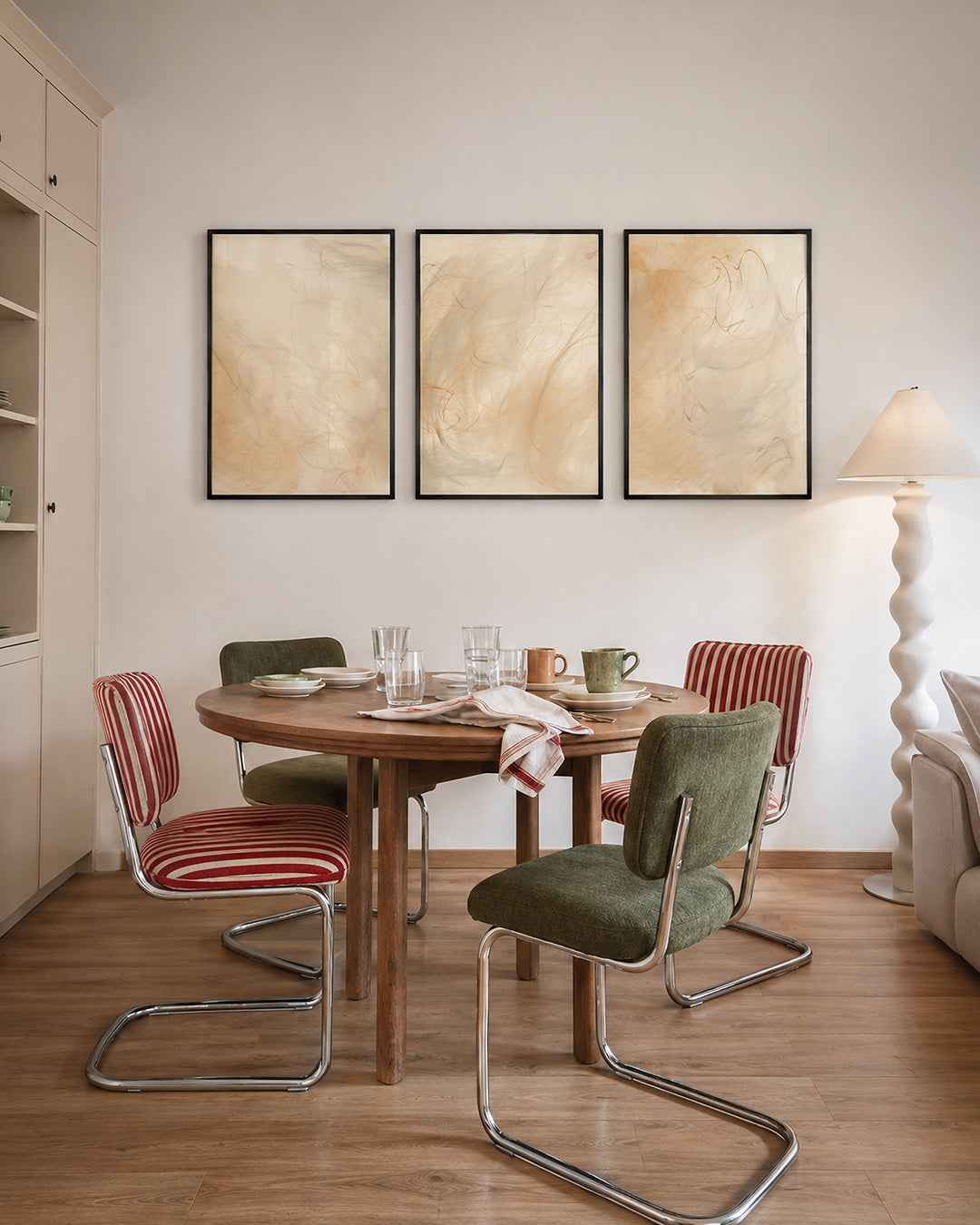 Zachte lijnenspel Posterset